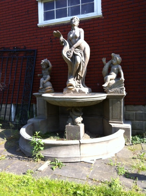 Classic Fountain with Cherubs, Nude, Coy & Dolphins