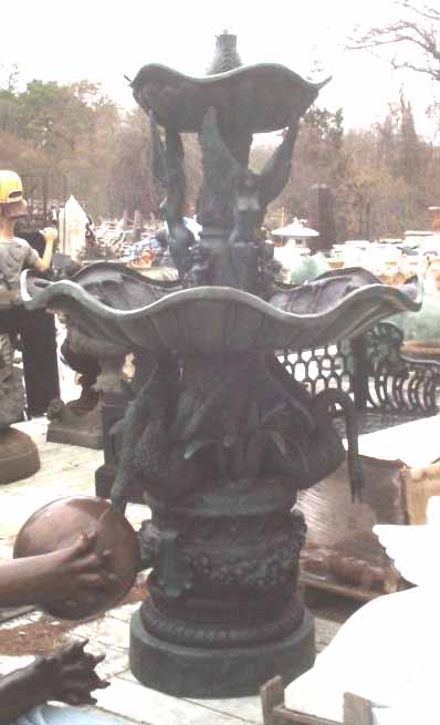 Bronze Fountain with Fishes