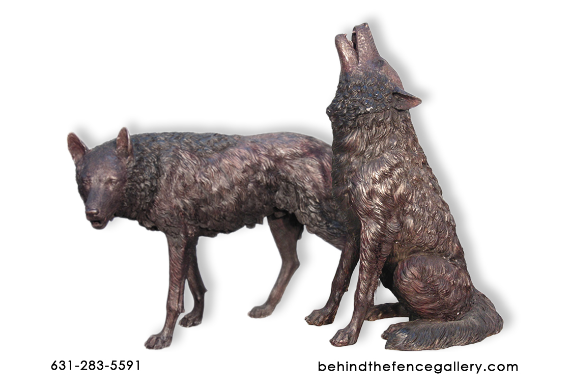 Bronze Wolf Pair Bronze Wolf Pair