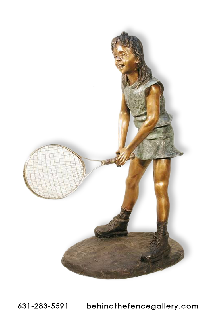 Bronze Girl Tennis Player Bronze Girl Tennis Player