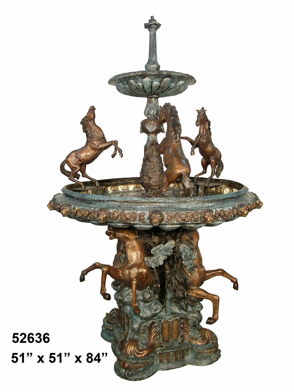 Bronze Horse Tiered Fountain Bronze Horse Tiered Fountain