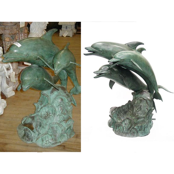 Bronze 3 Dolphins Fountain Bronze 3 Dolphins Fountain